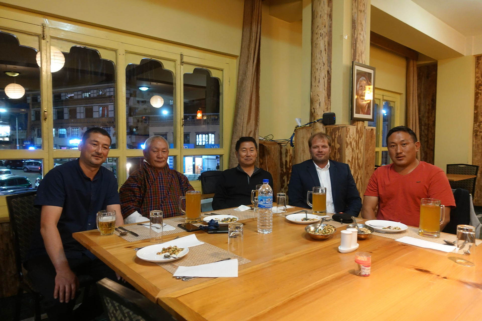 Abendessen mit Dr. Pema Jamtsho (ehemaliger Minister)